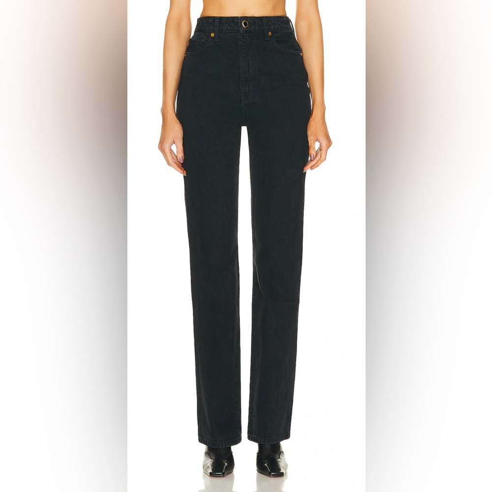 KHAITE Danielle high-rise straight leg jeans